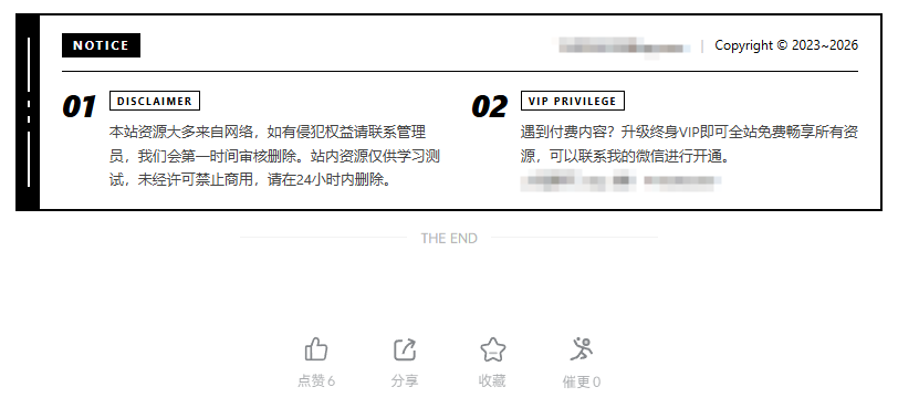 本站的文章页脚+1 – 隐藏文章页面的标签和版权说明-云潮源码库